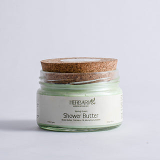 Herbaria Modern Botanicals Spring Green Shower Butter bath with butters, vegan, non-drying, luxurious skincare