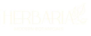Herbaria Modern Botanicals beige logo luxury vegan skincare