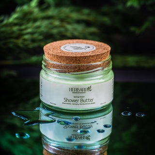 Herbaria Modern Botanicals Spring Green Shower Butter bath with butters, vegan, non-drying, luxurious skincare