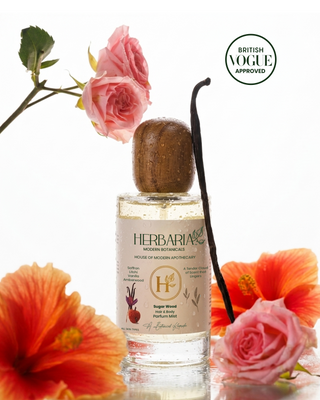 Sugar Wood| Hair & Body Parfum Mist (110ml), 100% Vegan – Saffron, Litchi, Vanilla, Amberwood