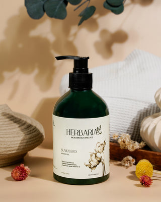 Sunkissed | Shower Gel (400ml), 100%Vegan - Peach Fruit Extract, Daffodil Flower Extract,Hyaluronic Acid & Vitamin-C