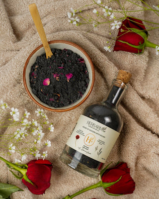 NOIR Soak | Milk Bath (250gm), 100% Vegan - Maris Sal, English Lavender, Coconut Fruit Powder