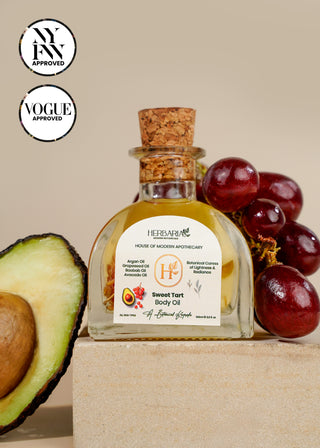 SWEET TART | BODY OIL (100ml), 100%Vegan - Argan Oil, Grapeseed Oil, Baobab Oil, Avocado Oil