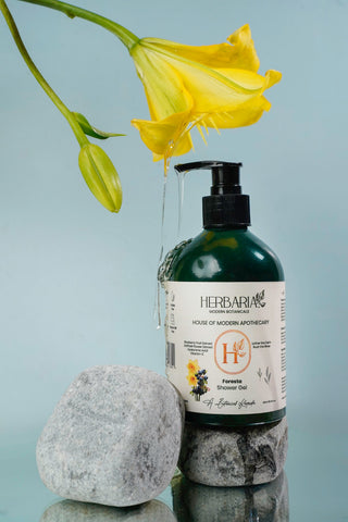 Foresta | Shower Gel (400ml), 100%Vegan - Blueberry Fruit Extract, Daffodil Flower Extract,Hyaluronic Acid & Vitamin-C