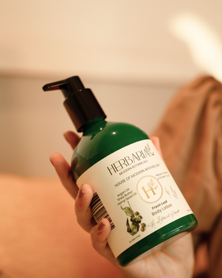 Fresh Leaf | Body Lotion (400ml), 100%Vegan – Argan Oil, Shea Butter, Hemp Seed Oil