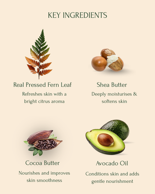 Love Stone | Artisinal Soap Bar (100gm), 100% Vegan - Real Pressed Fern Leaf, Shea Butter, Cacao Butter, Avocado Oil