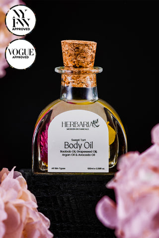 SWEET TART | BODY OIL (100ml), 100%Vegan - Argan Oil, Grapeseed Oil, Baobab Oil, Avocado Oil