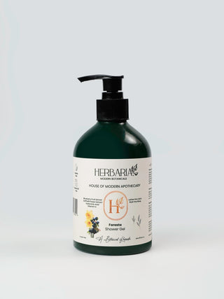 Foresta | Shower Gel (400ml), 100%Vegan - Blueberry Fruit Extract, Daffodil Flower Extract,Hyaluronic Acid & Vitamin-C