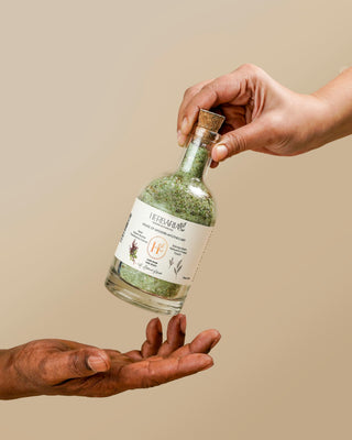 Jade Soak | Milk Bath (250gm), 100% Vegan - Basil, Theobroma Cacao, Kokum Butter, Rice Beads