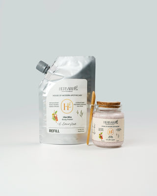 Lilac Bliss | Body Polish (450gm), 100%Vegan - Almond Shell,Kokum Butter, Jojoba Extract