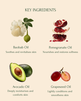 White Floral | BODY OIL (100ml), 100%Vegan - Argan Oil, Grapeseed Oil,Pomergranate Oil & Avocado Oil